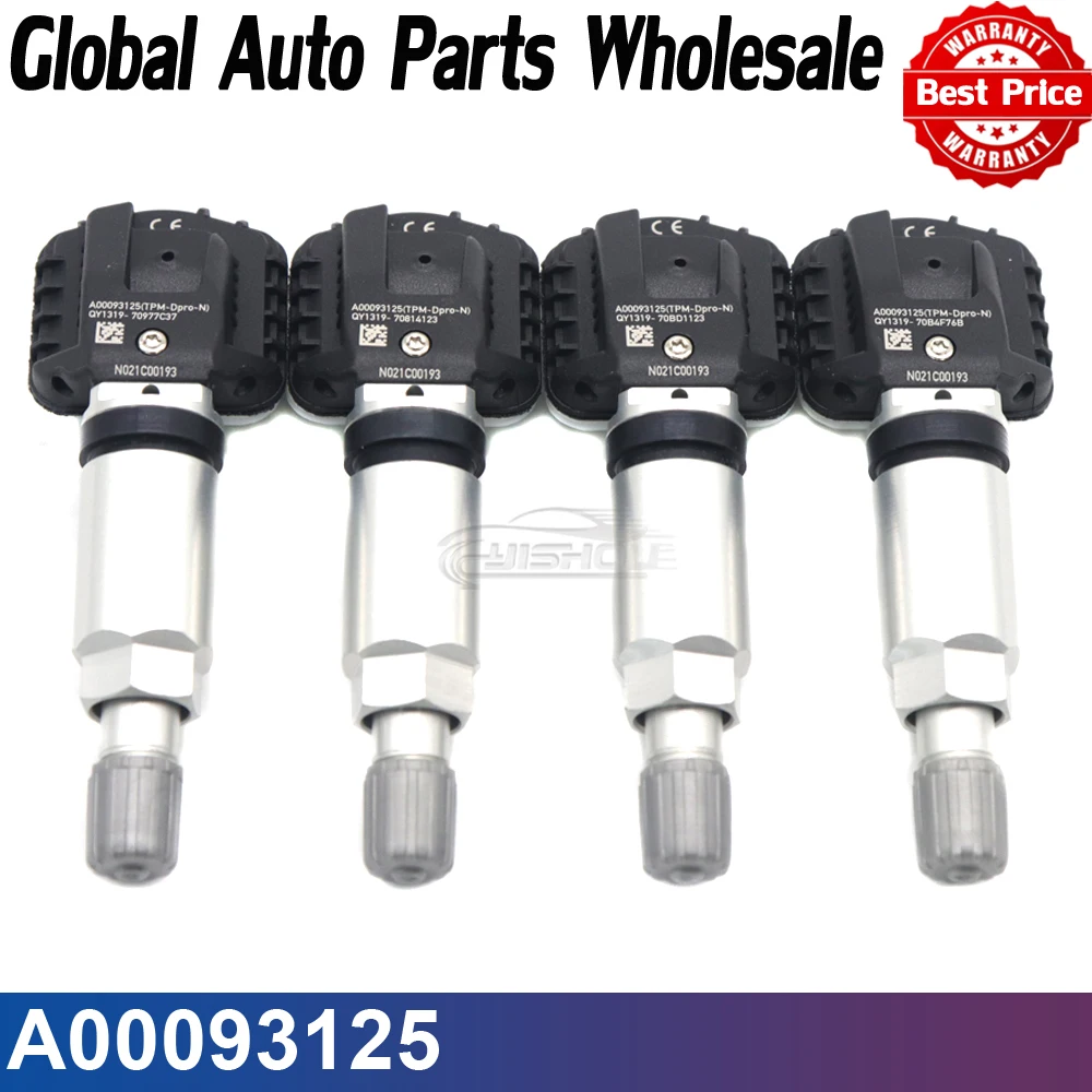 A 00093125 433 МГц автомобильный датчик давления в шинах TPMS для Beijing RUBIK BAIC BJEV EU5 EU7 2019 2020
