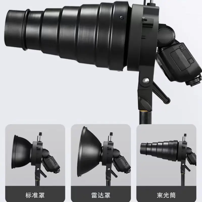Фото Jiebao Tr-05B подходит для зажимного кронштейна Godox V1/V860Iii/Ad200 и кронштейна софтбокса для крепления Bowens на камере №2