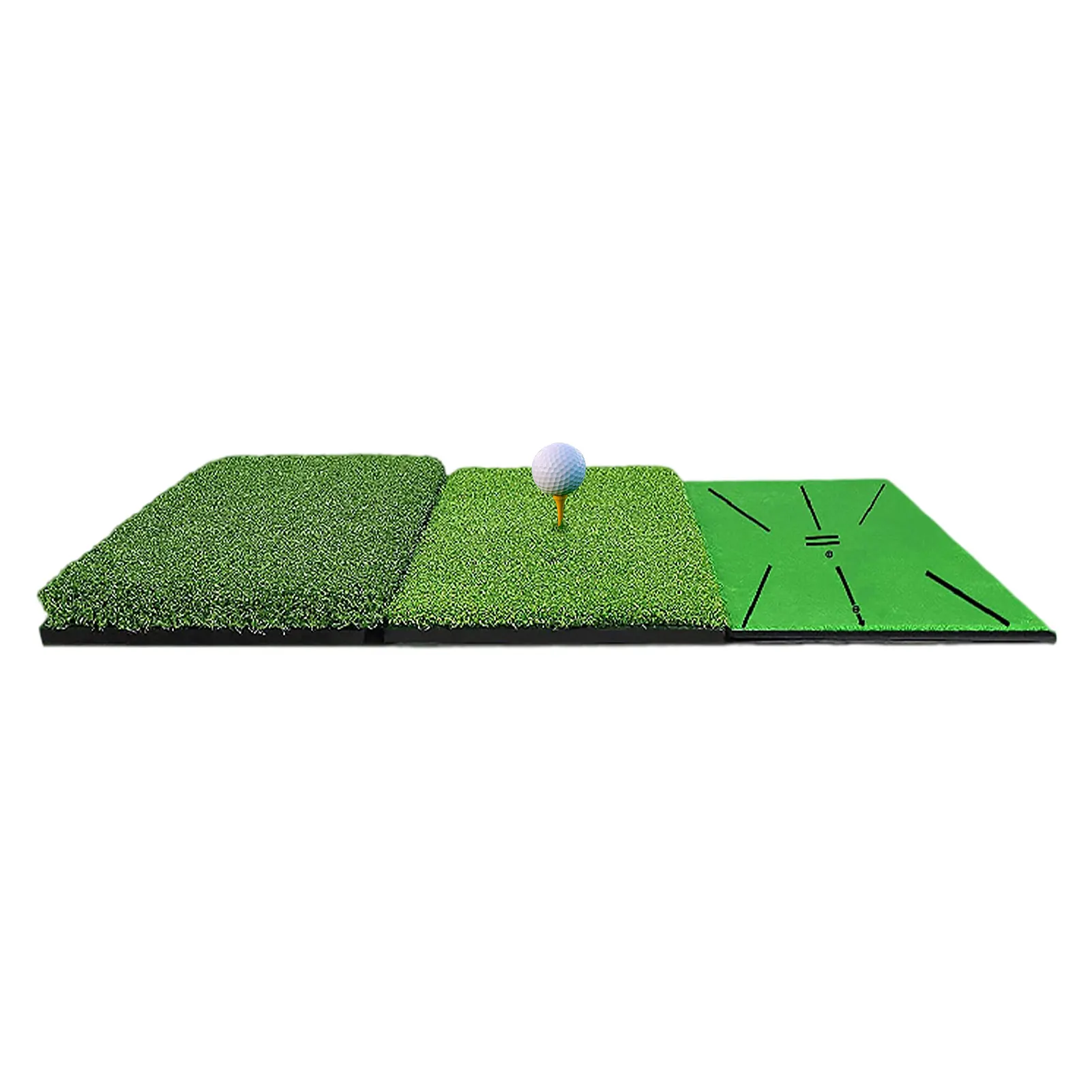 

Golf Hitting Mat Foldable Golf 3-in-1 Turf Grass Mat Portable And Convenient Large Turf Mat For Indoor And Outdoor Training