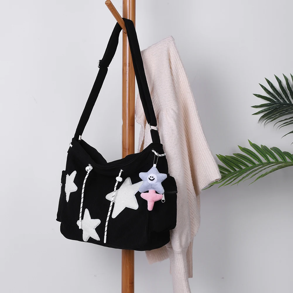 Женская Стильная Бархатная Сумка-мессенджер Со Звездами