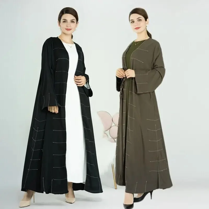 

Дубай Досуг абайя доставка кафтан Мусульманский национальный вкус халат открытый