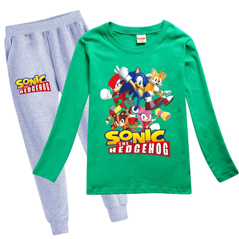 Костюм спортивный Sonic для девочек комплект одежды из 2 предметов футболка и штаны