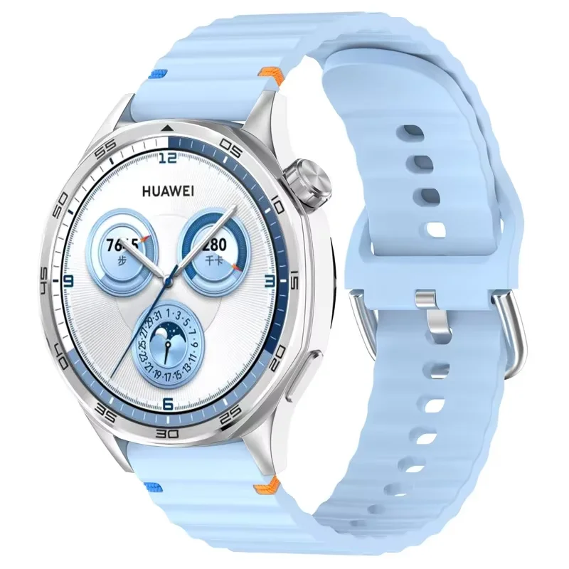 Фото Ремешок 20 22 мм для Huawei Watch GT 4 5 GT4 46 мм GT3 GT2 GT 3Pro 46 мм Ocean Band для Samsung Galaxy Watch 7 6 4 3 5 Pro Ремешок для часов №5