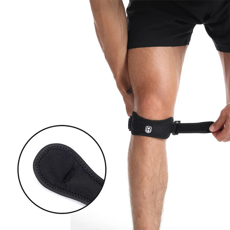 

Adjustable Strap EVA Kneepads Knee Support Pad Protective Sports Gear Basketball Volleyball Protector for Outdoor Sport Black