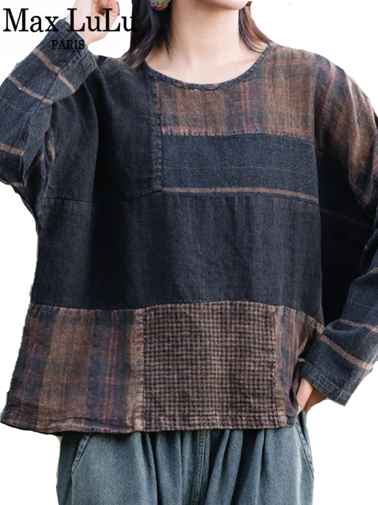 Женская свободная футболка с круглым вырезом