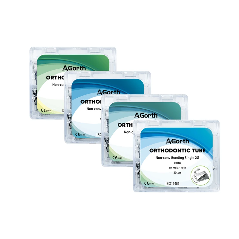 Стоматологические Ортодонтические бондажные корковые трубки AGORAL 80 шт./20