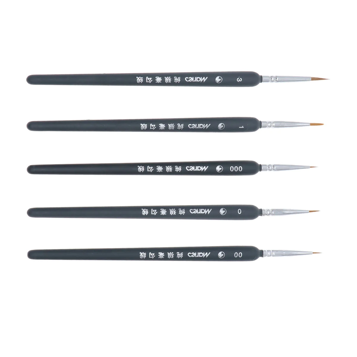 

5pcs Detail Brush Set Miniature Brushes Watercolor Detail Brushes Fine Detail Brush Brushes for Artistic Creation ( 000+ 00+ 0+