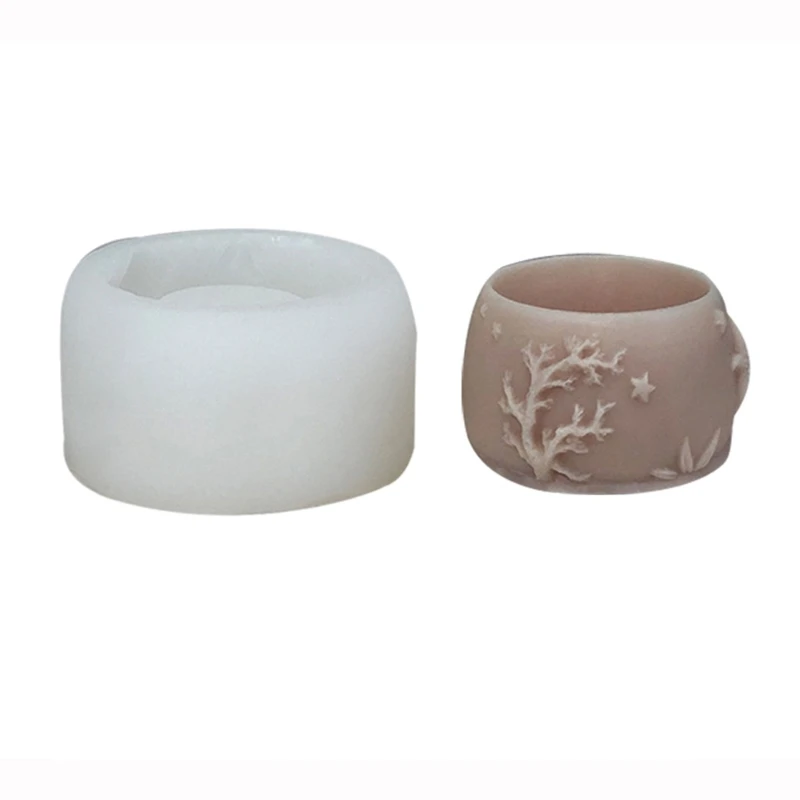 

N58F Small Flower Pot Silicone Mold Diy Succulents Concrete Flower Pot Vase Plaster Cement Clay Mold Candle Cup Mold