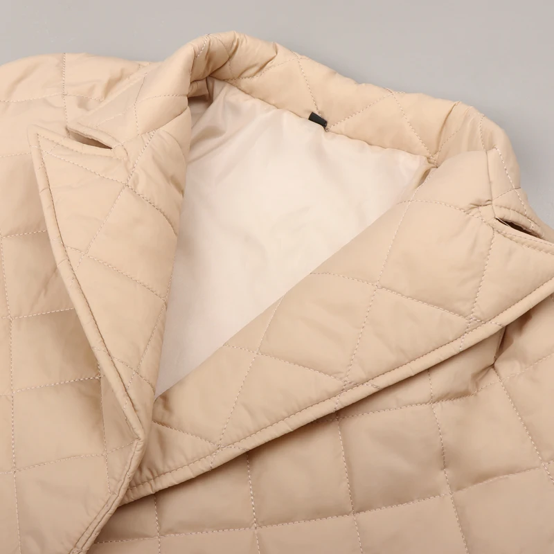 Long Down Coat Women Winter Jacket Oversized Parka Sashes Pockets Tailored Collar Casual Coat Female Long Sleeve Outerwear Warm