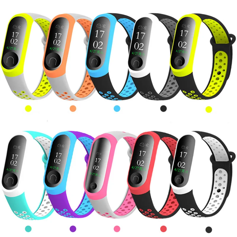 

Strap For Mi band 7 6 5 Bracelet Sport Silicone Miband4 Miband 6 Wrist correa belt Replacement Wristband for xiaomi Mi band 4 3