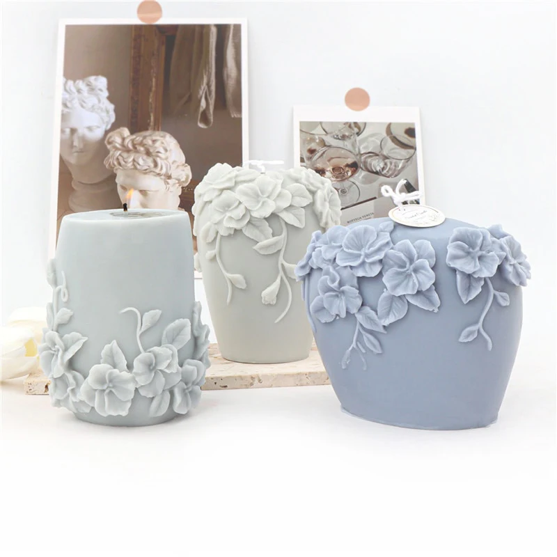 

Новая форма в скандинавском стиле из ротанга, цветок, свеча, гипсовая форма, резьба, искусство, искусство, силиконовая форма, украшение для д...