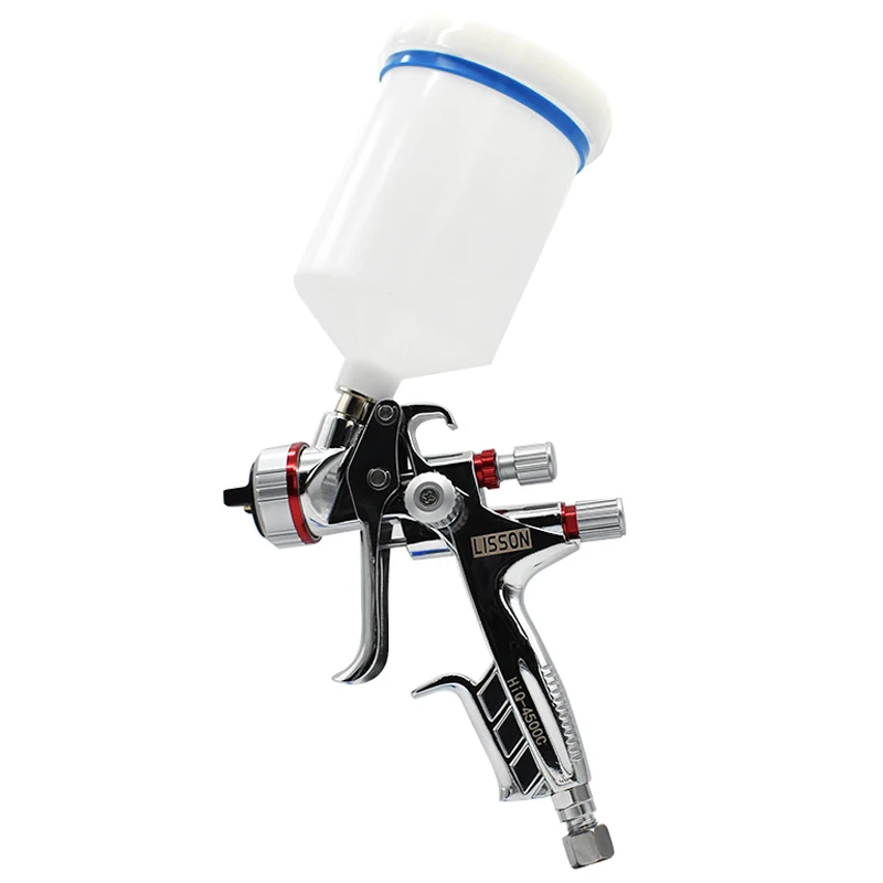 Пистолет-распылитель LVLP 4500C, высококачественный пистолет-распылитель LISSON с соплом 1,3 мм, краскопульт на водной основе с емкостью куб. См, аэрограф краскопульт пневматиуеский