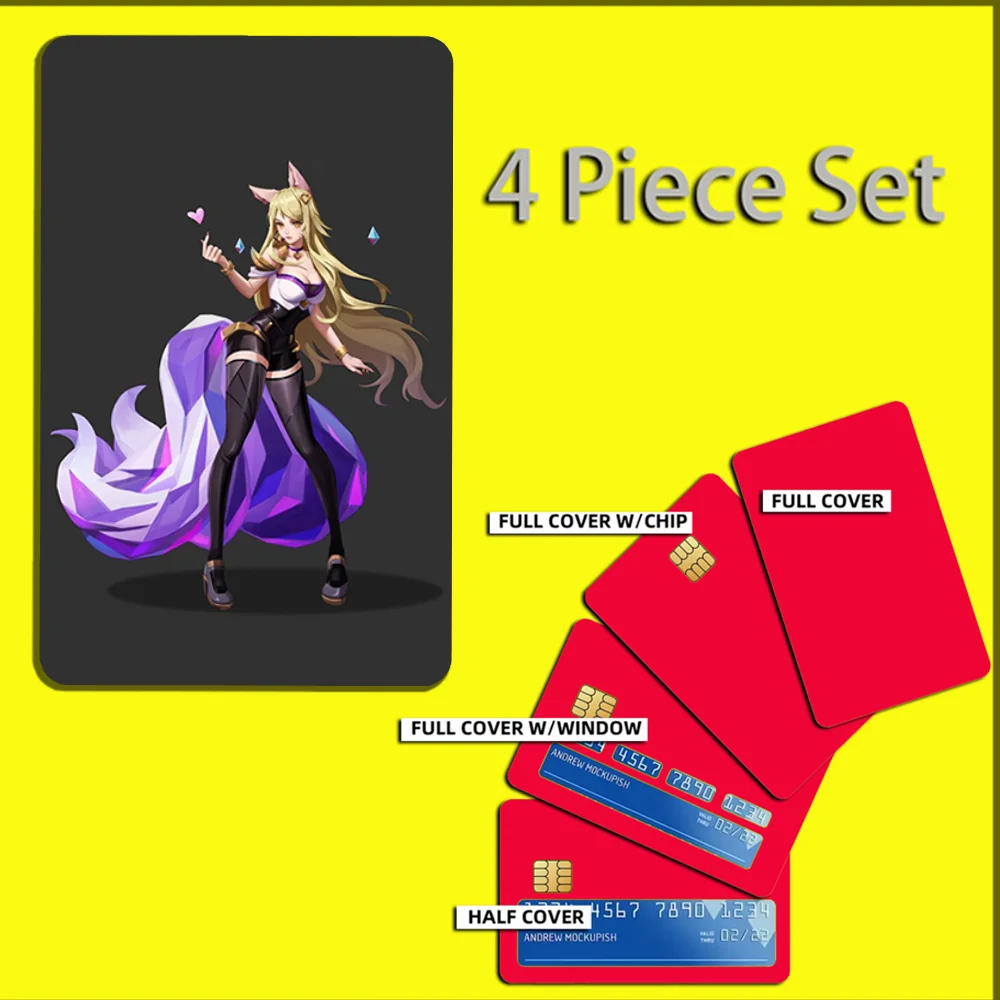 Наклейки для карт L-Lols Ahri KDA 4 шт.