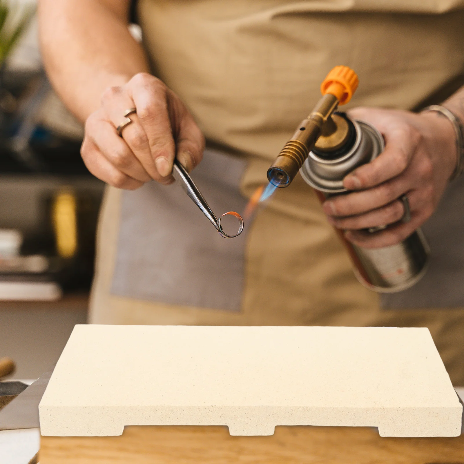 Огнеупорный кирпич сварочный блок Литые детали для плавки ювелирных изделий