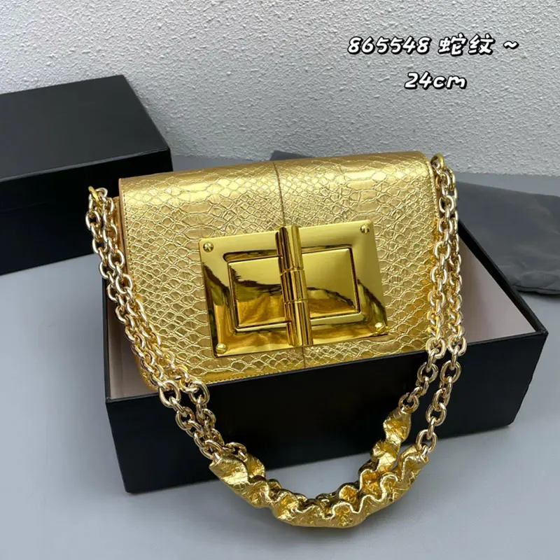 

High quality Leather chain Bag women handbag Evening party Purse ladies Shoulder Crossbody gold bag 2022 autumn winter