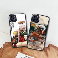 anime naruto jiraiya phone case for iphone 13 12 11 pro max mini xs 8 7 plus x se 2020 xr matte transparent cover