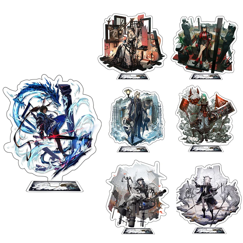 

Anime Game Arknights Acrylic Stand Sign Broca Lappland Llaveros SilverAsh Amiya Desk Decorate Figure Plate Model Toy Friend Gift