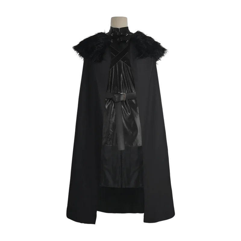 Костюм Джона для косплея по снегу быстрая доставка средневековая черная накидка