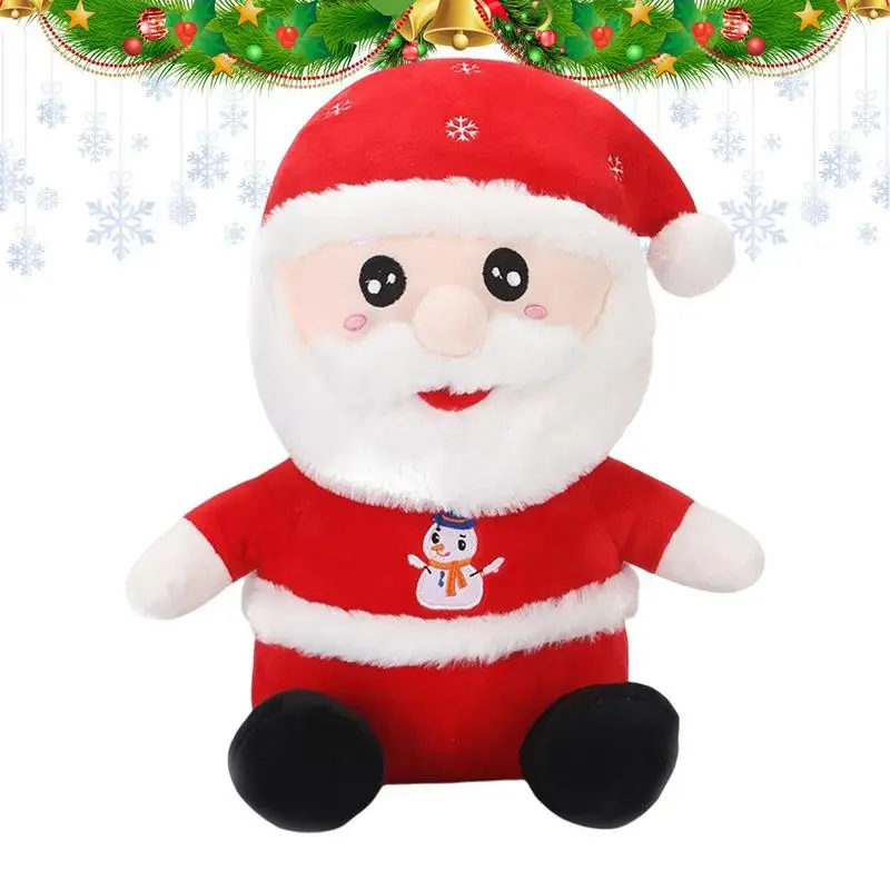 

Рождественские плюшевые игрушки, нежный Санта-Клаус, рождественские украшения, мягкая плюшевая электронная кукла Санта-Клаус для семьи и д...
