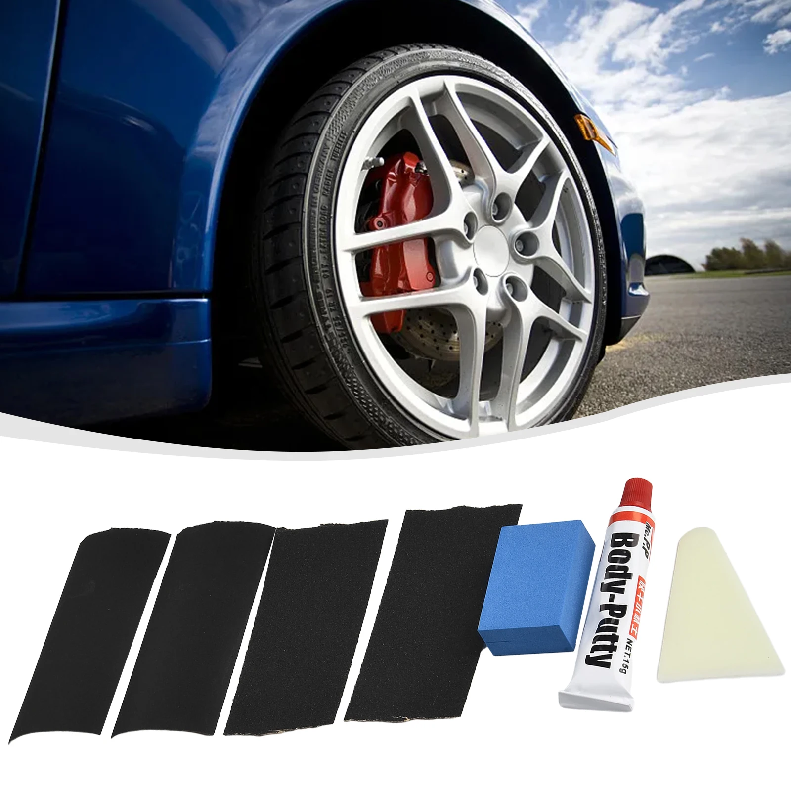 

Smooth Repair Tools Scratch Filler Auto Waxing Body Putty Assistant Car Accessories Paint Repair Tool Sandpaper Pad