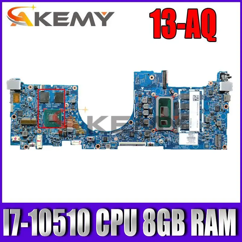 

For HP ENVY 13T-AQ000 13-AQ Laptop Motherboard 18744-1 With I7-10510 CPU 8GB RAM test 100% ok