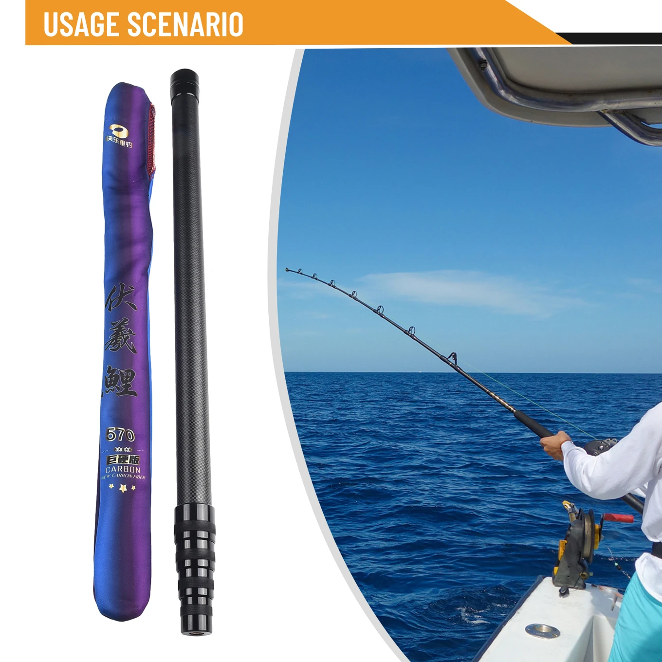 

Carbon Fiber Telescoping Fishing Landing Net Rod Fish Handle Collapsible Pole Portable Retractable Pole fishing rod Accessories