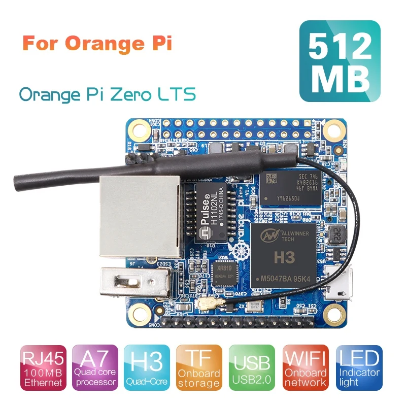 

1 шт. 512 Мб H3 четырехъядерный с открытым исходным кодом на ОС Android 4,4 с изображением Debian для Orange Pi Zero LTS макетная плата