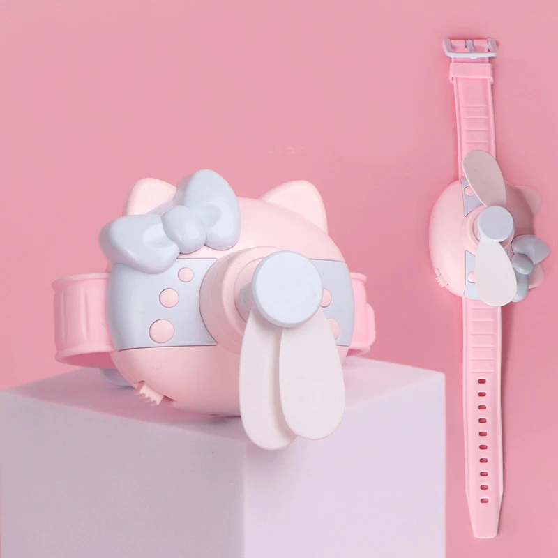 Силиконовый портативный мини-вентилятор для часов Hello Kitty с Usb-зарядкой |