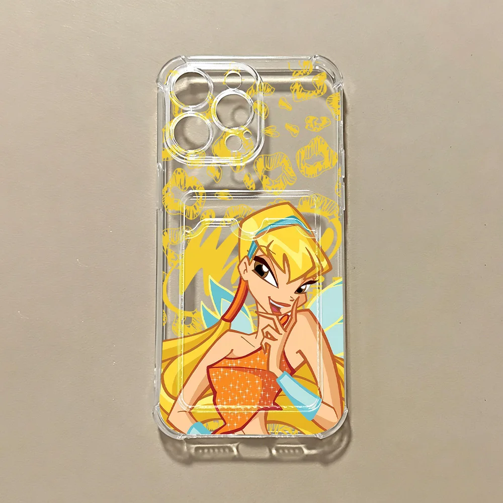 Фото Новый чехол для телефона с картхолдером W-Winx Club для Samsung Galaxy S26 S25 S24 S23 S22 S21 S20 FE Edge Plus Ultra M33 M53 M54 5G №5
