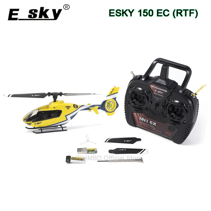Новый ESKY 150EC мини-масштаб 6 DOF FXZ Контроллер полета удержание высоты Flybarless RC вертолет RTF EC135 для детей уличная игрушка