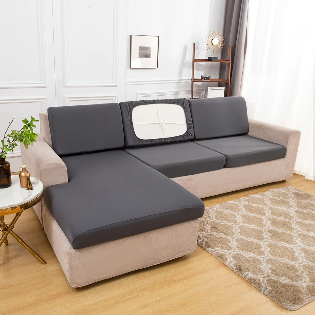 Однотонный эластичный чехол для дивана чехлы в гостиную моющийся съемный кресла