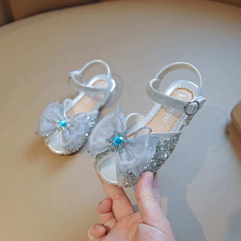 

Обувь принцессы для девочек; Новые летние сандалии с открытым носком для девочек; Детская обувь маленького и среднего размера; Обувь для выс...