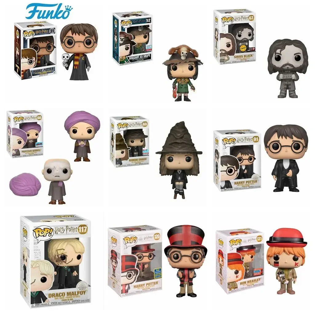 Фото FUNKO POP Harried Hedwig Сириус Черный Добби Снейп Волдеморт Луна Рон Поттер Гермиона Малфоя Игрушечная фигурка Коллекция Модель игрушки №1