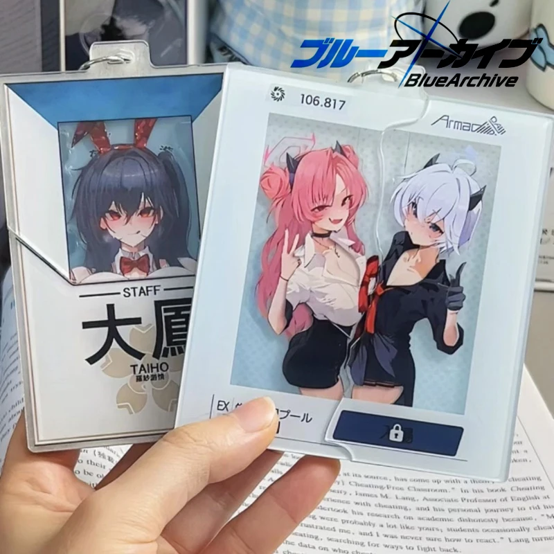 Фото Брелок для ключей из акрила Game Blue Archive Azur Lane IJN Taihō Yozakura Kirara, аксессуар для сумки, украшение, реквизит для косплея №1