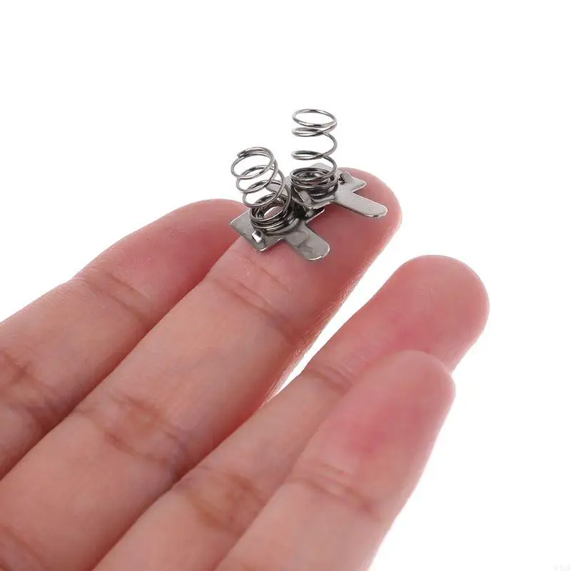 Фото Y4UE 100 PCS Аккумуляторная шрапнельная металлическая аккумуляторная пружинная пластина с положительным до отрицательного №4
