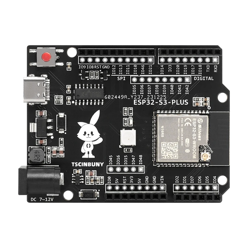 TSCINBUNY ESP32 S3 PLUS макетная плата для Arduino IDE/Micropython программируемый комплект умного