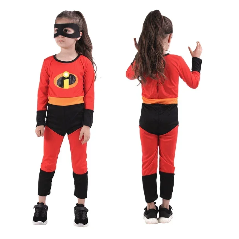 Фото Невероятный 2, костюм для косплея Elastigirl, детский комбинезон супергероя Helen Parr Dames, боди на Хэллоуин, костюм зентай, комбинезон для девочек и мальчиков №5