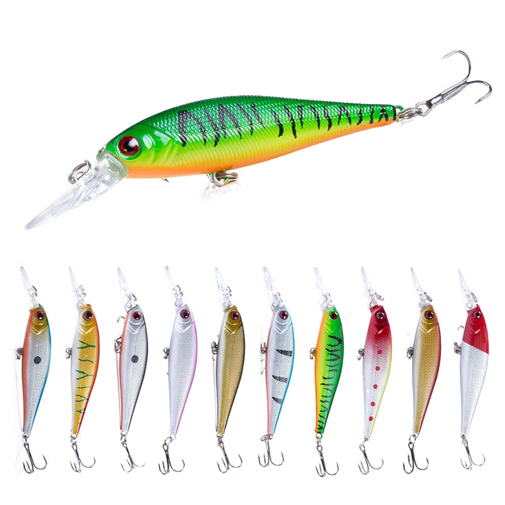

1pc 10.5cm/9.5g Artificial Bait Minnow Fishing Lure Bass Crankbait Tackle Wobbler Bionic Fake Baits Freshwater Saltwater Lure