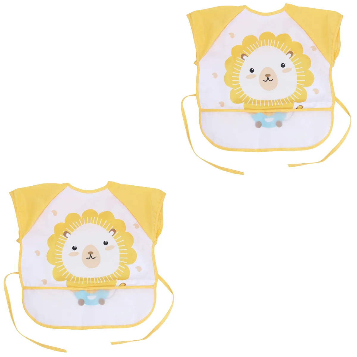 

Smocks Baby Aprons Kids Apron Feeding Bibinafnt Pockets Withchildren Painting Full Body Toddler Artist Waterproof Smock Toddlers