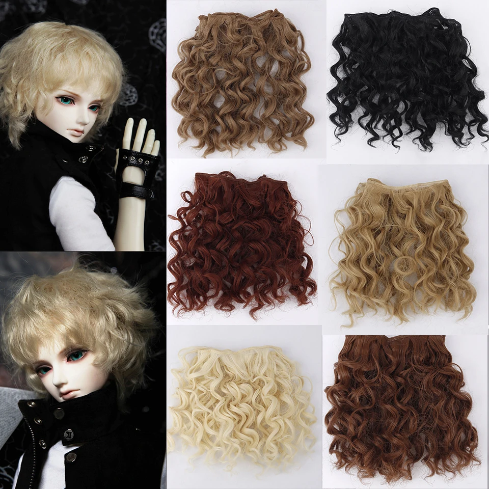 Кукла сделай сам 15 см 25 * 100 черные золотые коричневые серебряные короткие
