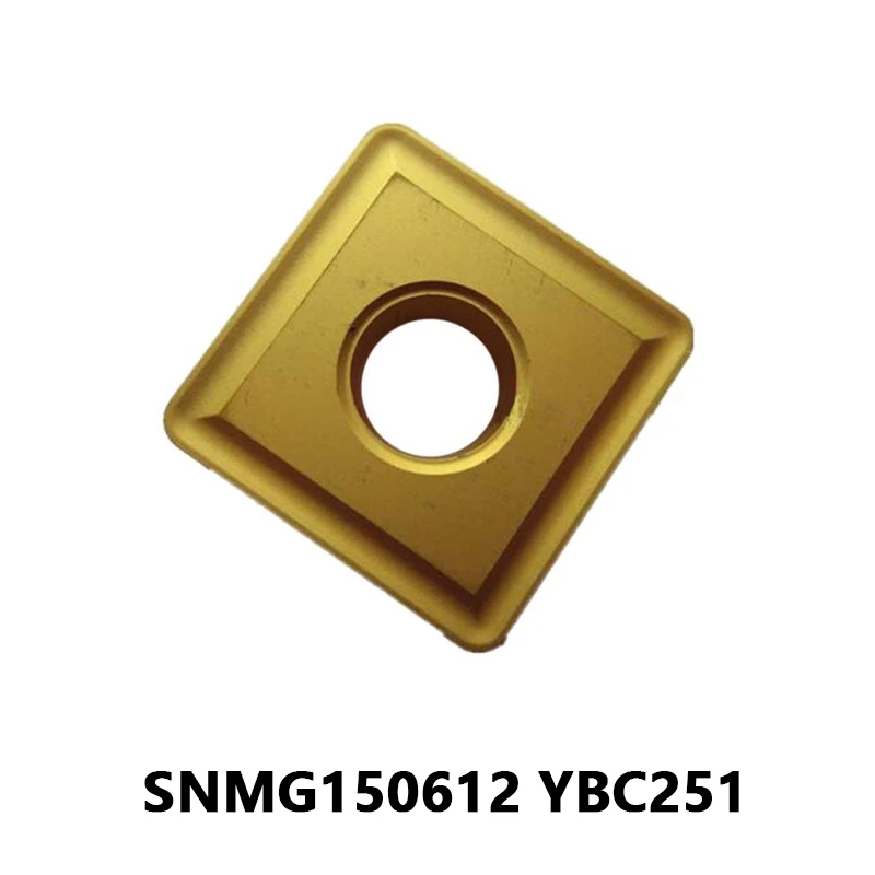 10 шт. твердосплавные вставки SNMG150612 YBC251 металлический цилиндрический токарный инструмент CNC токарный инструмент обработка SNMG1506 SNMG токарный станок для резки
