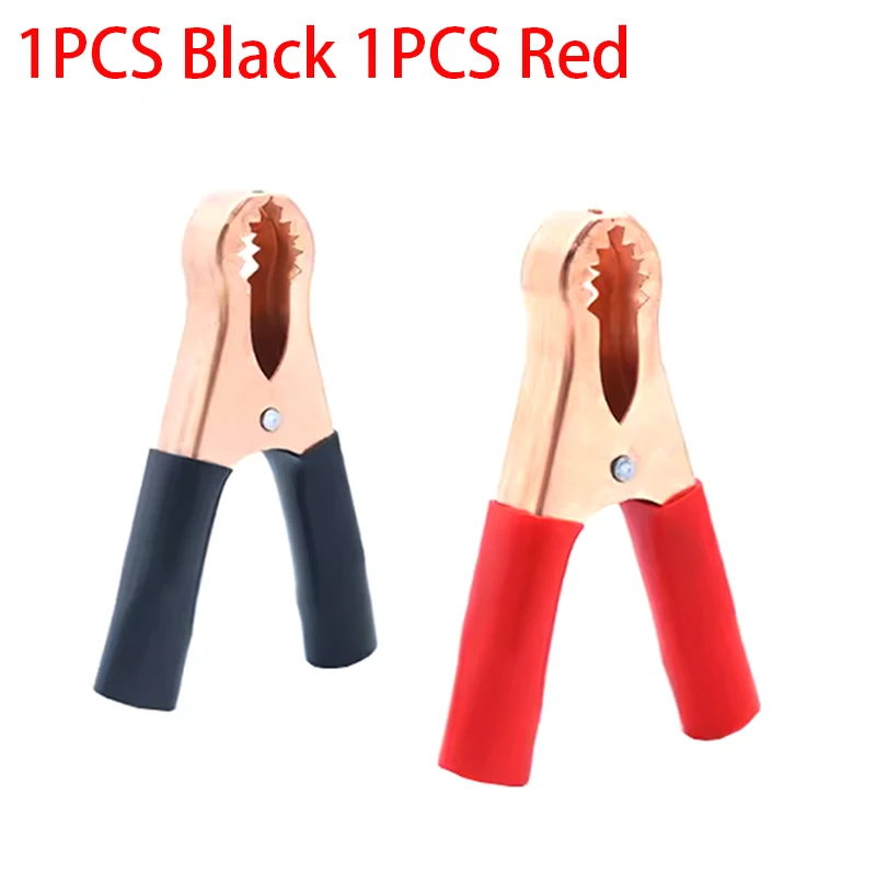 

Зажимы для аккумулятора крокодил 50А медные