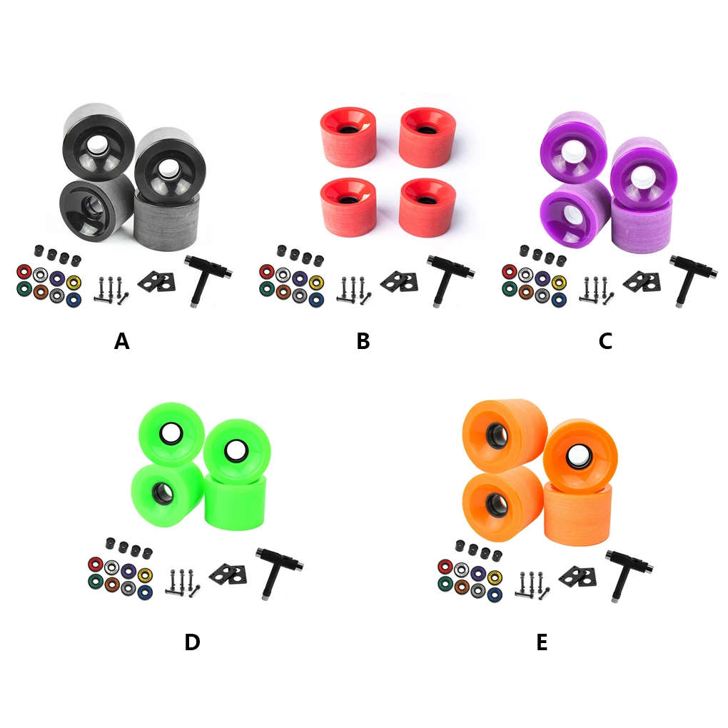 

51 мм, колеса для скейтборда, Лонгборда, роликовые подшипники, шайбы для парка, дороги, дрифта, набор втулок, детали для обслуживания, зеленый
