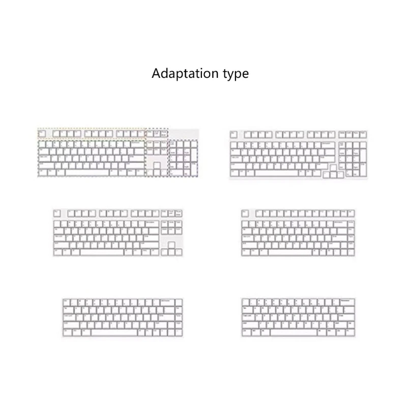 116-клавишные колпачки с профилем PBT ASA для ключей Mahjong Puddings механических клавиатур