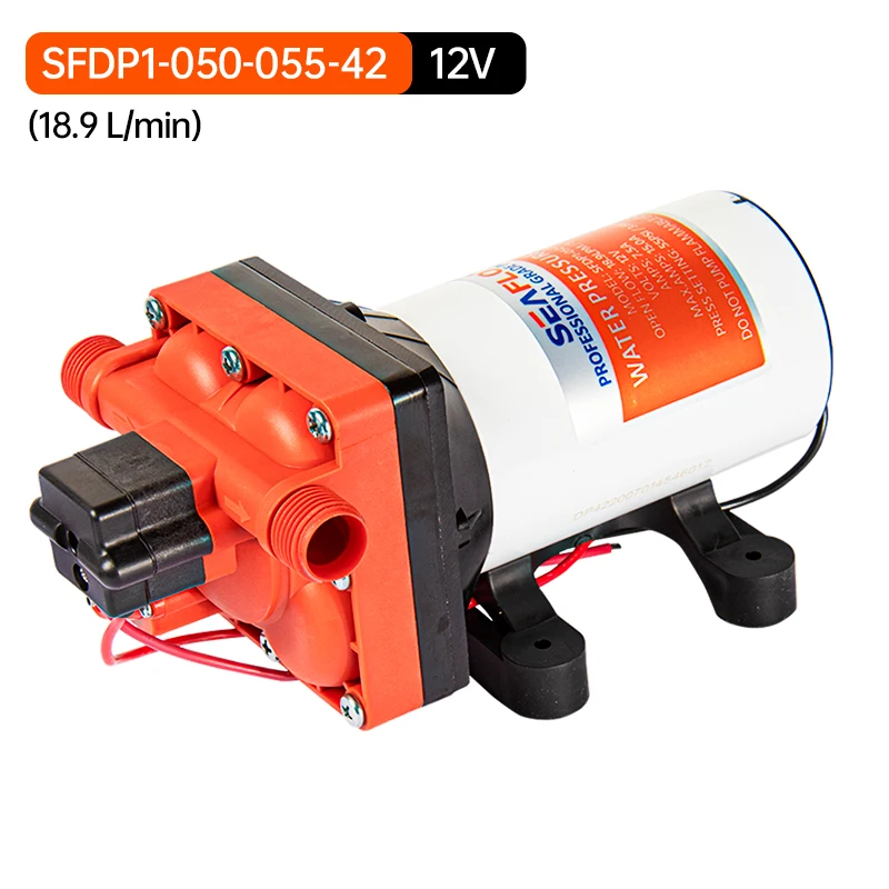 

42 серии, 12 В, 24 В, морской диафрагменный насос, самовсасывающий насос, аксессуары для лодок, магнитный двигатель для переноса воды для фургона