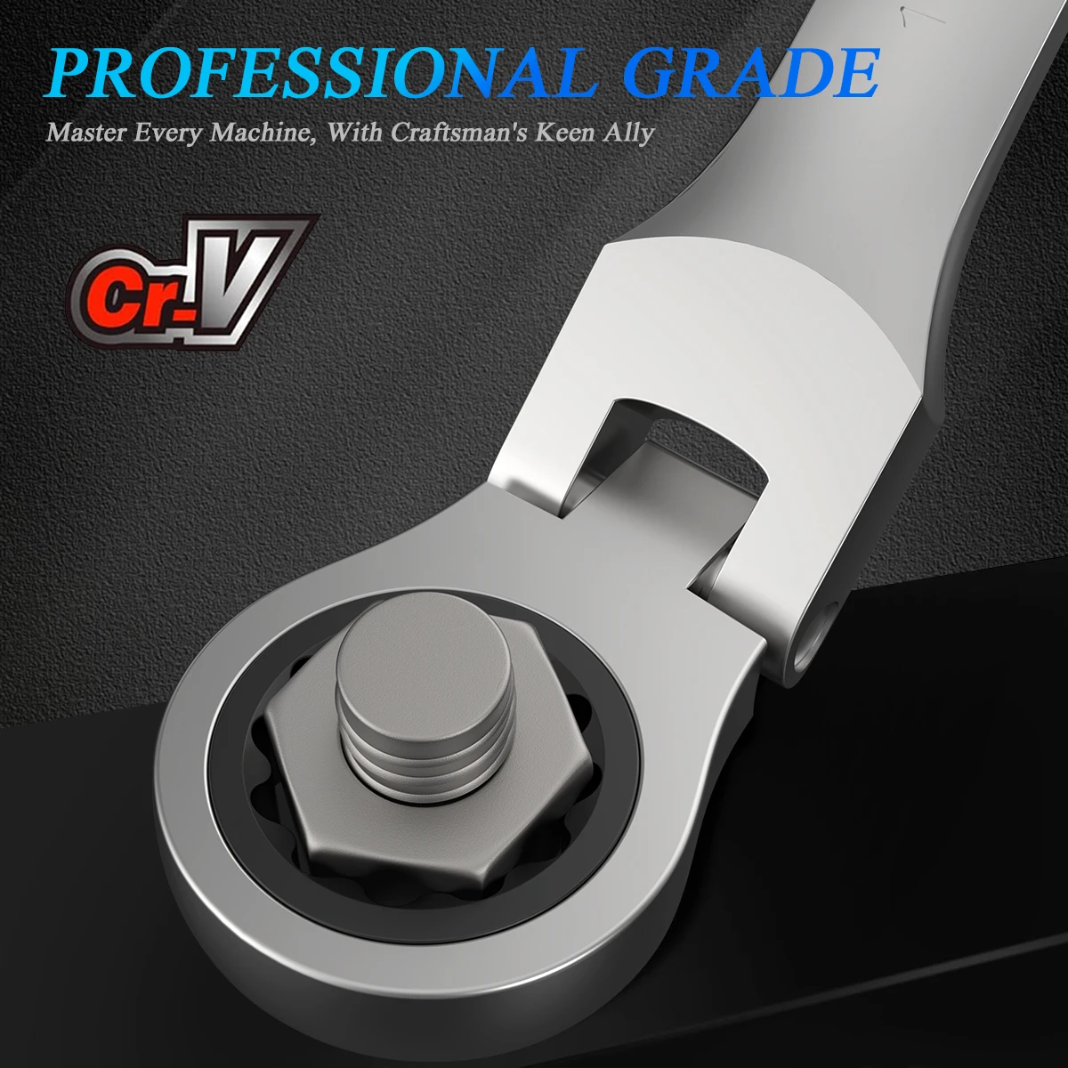 Набор комбинированных ключей из хром-ванадиевой стали магнитостойкий