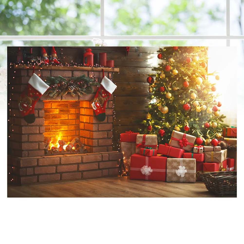 

1pc Christmas Backdrop Photo Holiday Mural Wallpaper Prop for Photography Photo Videos