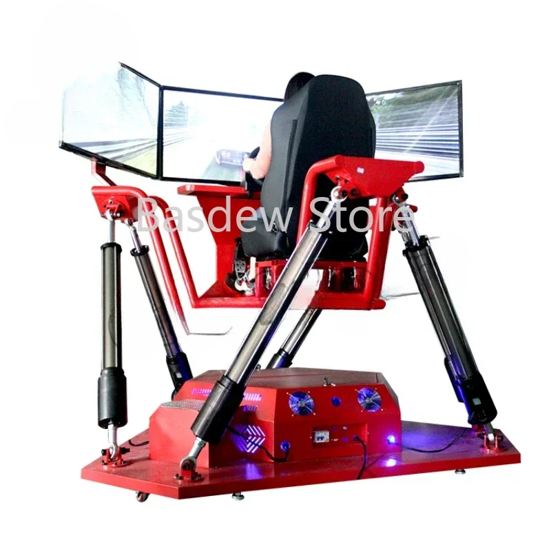 Красочный парк 360 градусов VR автомобильный гоночный симулятор 3 экрана 6 DOF