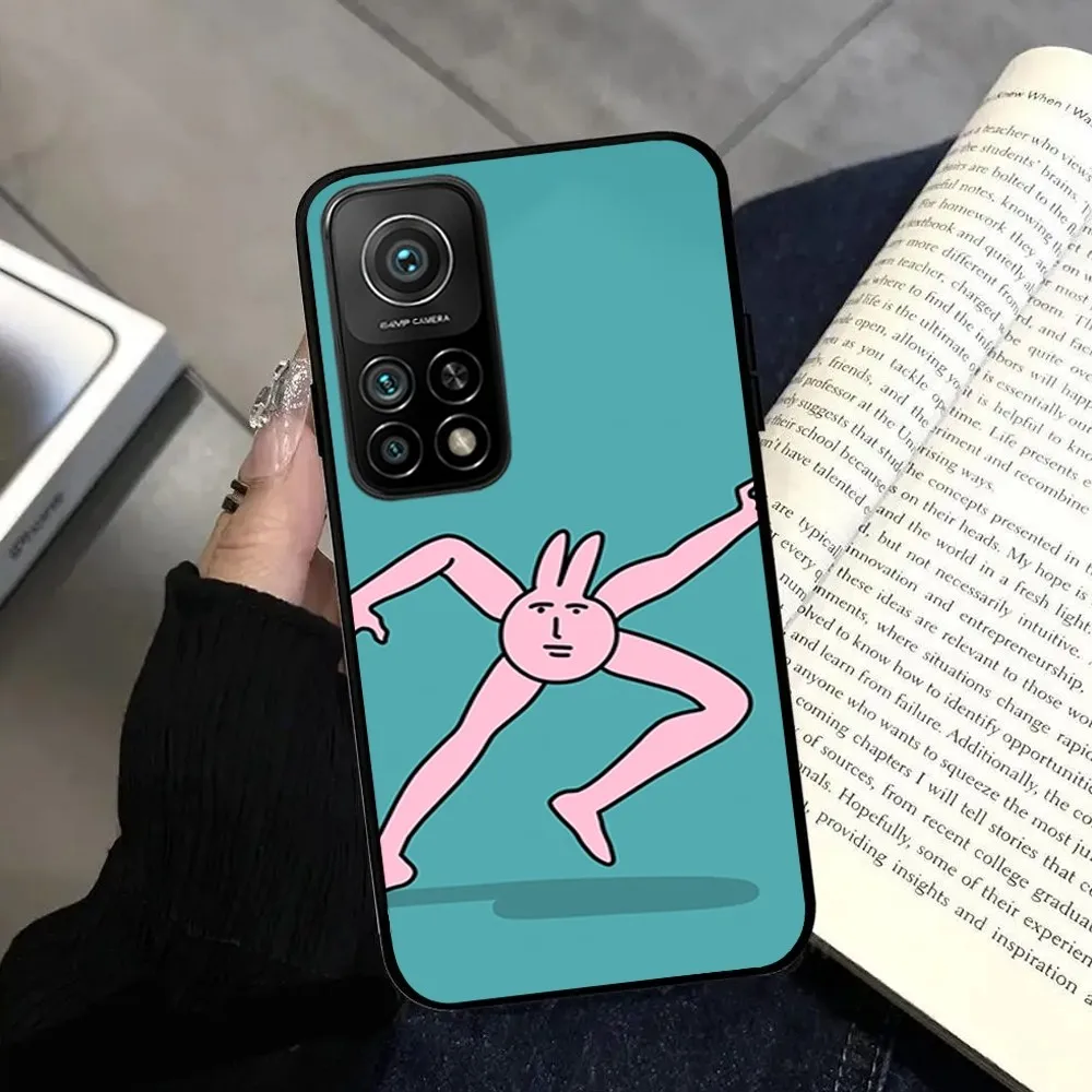 Забавный розовый красный кролик Myfriend чехол для телефона Samsung A 50 52 72 73 80 91 32 51 71