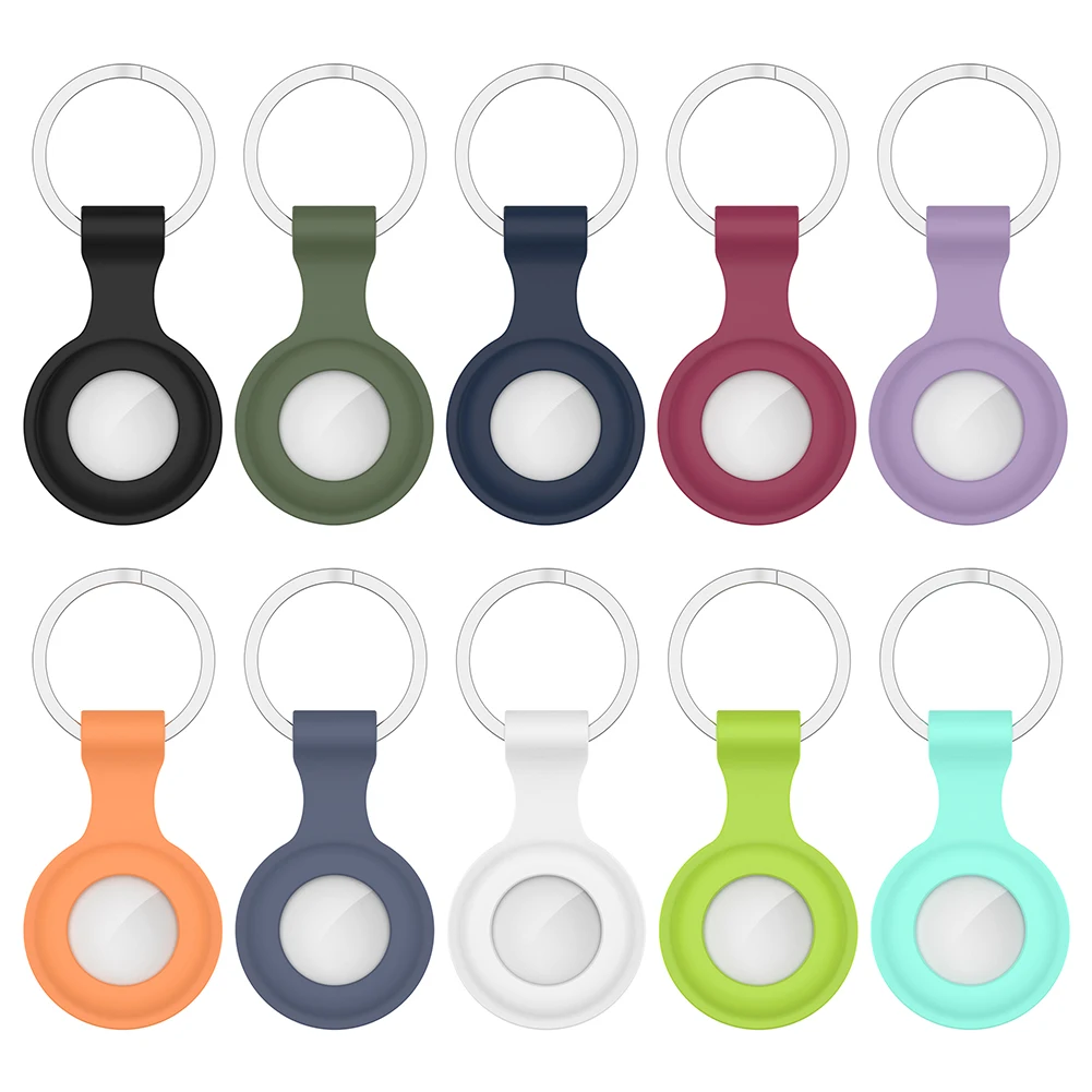 

For Apple Airtags Case Portable Silicone Locator Tracker Case Protective Cover For Airtag Protective Skin Dust Cover Silicone Ho